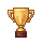 golden trophy award cup